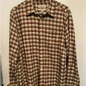 Madewell Pecect fit Button down flannel Shirt